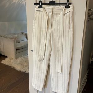 Wilfred Tie-Front Pants in Oak/Black Size 6